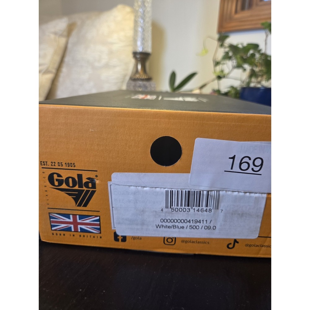 Gola Wms Coaster Low Top Canvas Vegan Sneakers White Red & Navy Size 9 NEW! $75 - Picture 8 of 15